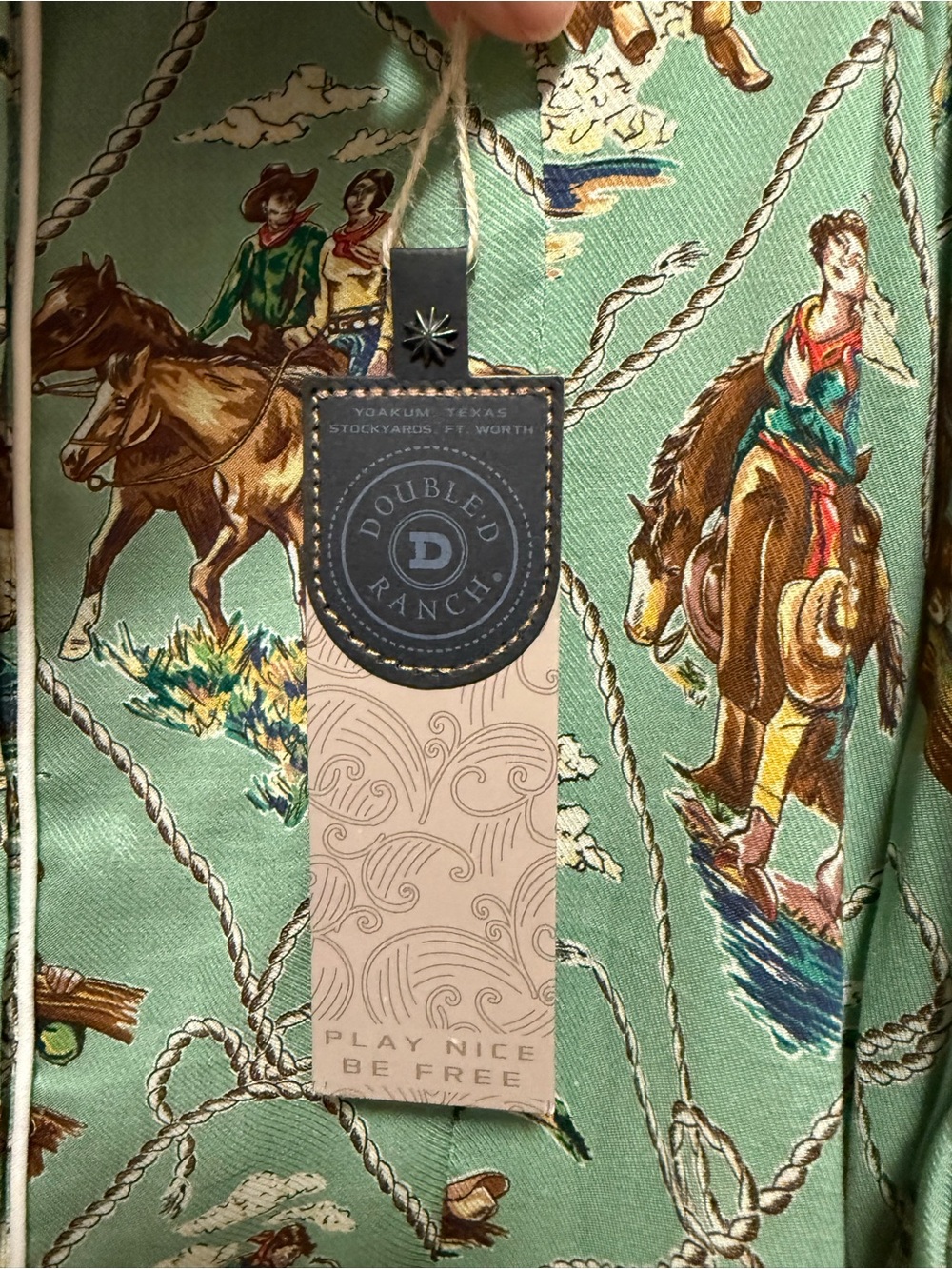 Double D Ranch Romance & Rustlers button up shirt - Picture 3 of 4